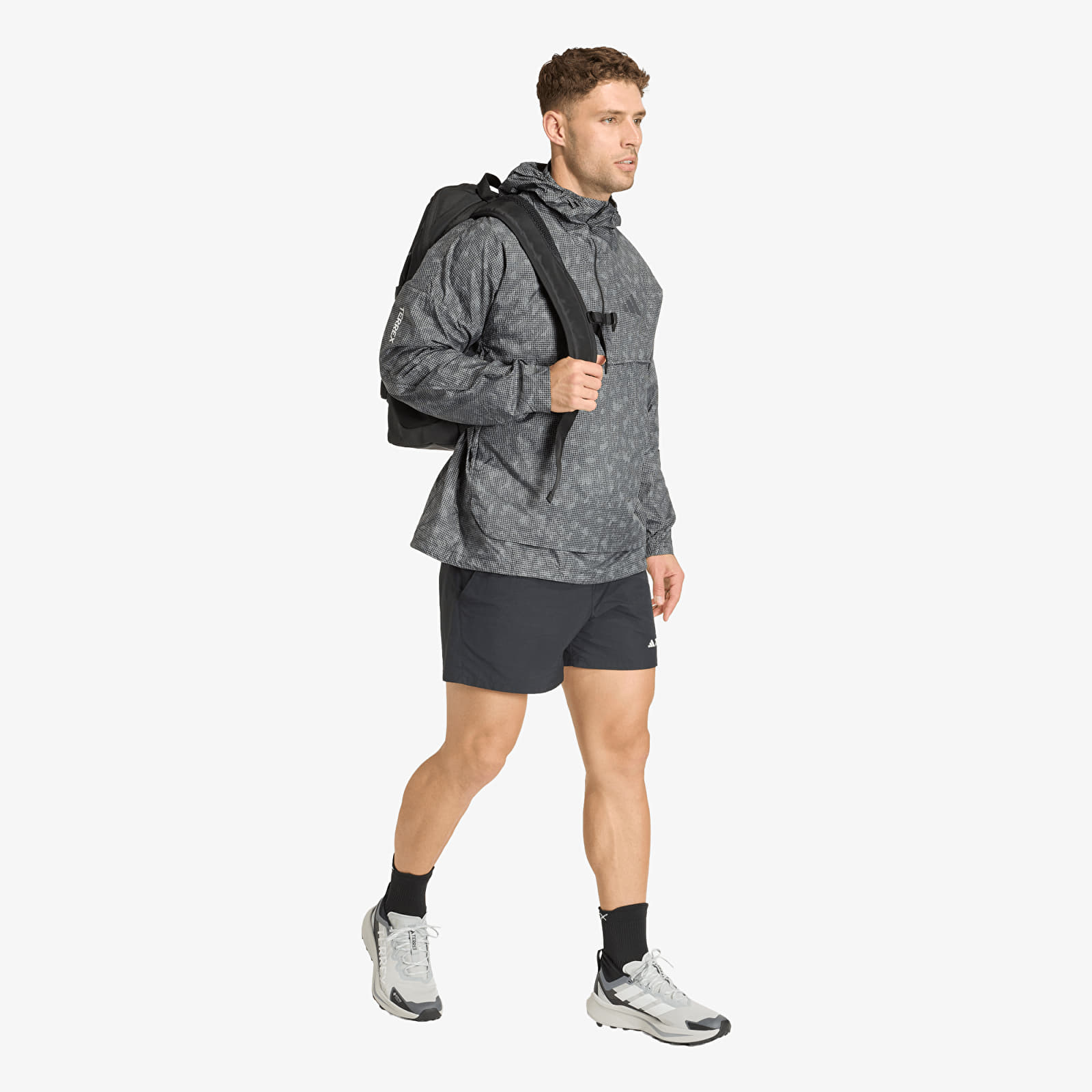 Coach Jackets adidas Xpl Wind Aop Grey Six/ Carbon/ Black (KE7515