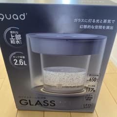 本田翼ちゃん愛用☆【新品未開封】QUADS ガラス スチーム加湿器