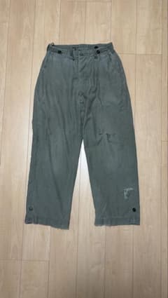 40s ww2 us.army m43 フィールドパンツ 襤褸 実物 ボロ - メルカリ