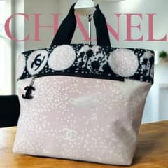 CHANEL ハイサマー ラージトート ピンク ブラック - メルカリ
