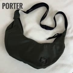 PORTER ポーター ハーフムーン ショルダーバッグ 三日月 カーキ - メルカリ