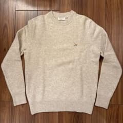 ぼんさま専用】MAISON KITSUNE クルーネックニット アイボリー - メルカリ