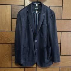 現行タグ ヒューゴボス PUスエード テーラードジャケット