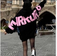 MIRROR9パーカー ブラックピンクMLサイズ 定価22000円 - メルカリ