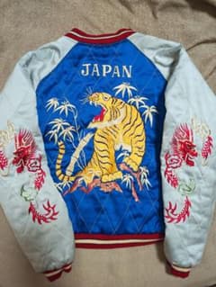 テーラー東洋 2面用 虎龍鷲 日本限定 スカジャン 竹 サテン vintage