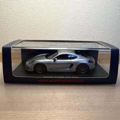 spark ポルシェ ケイマン GTS 1/43 ミニカー シルバー - メルカリ