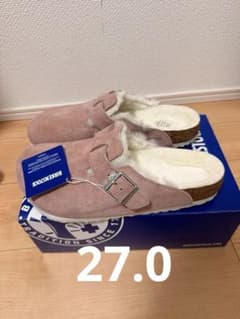 ビルケンシュトックボストンファー pinkclay - メルカリ