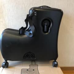 中古良品】子供が乗れるキャリーケース キッズトラベル Mサイズ
