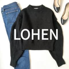 極美品✨ ローヘンLOHEN レイヤードスリーブニット ハイネック