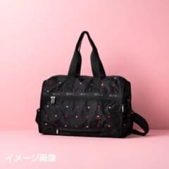 レスポ ハーパーバッグ リップ柄 刺繍 バレンタイン ボストンバッグ