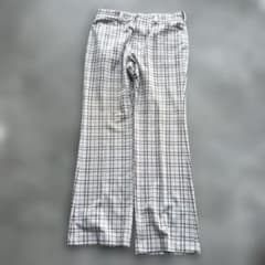 70s Levis panatelaチェック柄スラックス talonジップ - メルカリ