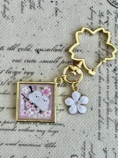 865 シマエナガ ツイン 桜 ピンク - メルカリ