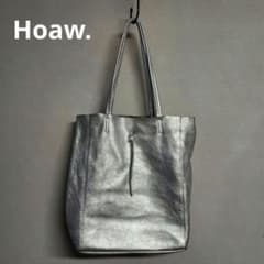 Hoaw. Whim Gazette レザー トートバッグ シルバー シャイニー - メルカリ