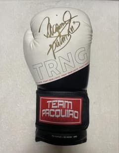 パッキャオTRNG ボクシンググローブ 8oz 直筆サイン入り右のみ - メルカリ