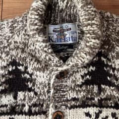 Kanataカウチンニット限定50'sVintageウッドボタンサイズM〜L相当