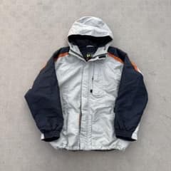 y2k 00s archive 短丈ダウンジャケット グレーアウトドア テック系