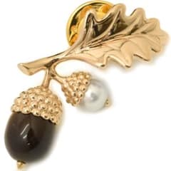 MIKIMOTO ミキモト K18PG どんぐり パール ブローチ 2006年 - メルカリ