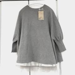 未使用 タグ付き BEARDSLEYビアズリー チュチュ キャミ ニット グレー