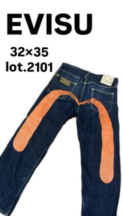 EVISU デニムジーンズ 32×35 lot.2101 - メルカリ