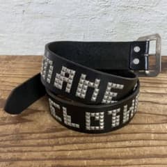 アンダーカバー UNDERCOVERISM WE MAKE レザーベルト 黒 - メルカリ