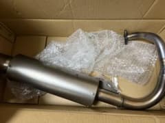 スーパーディオ af27 af28ステンレス マフラー 取り付け金具付き