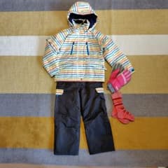 SPALDING 130cmスキーウェア、グローブ、ソックスセット - メルカリ