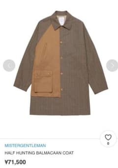 MR. GENTLEMAN デザインチェスターコート 定価71500円 - メルカリ