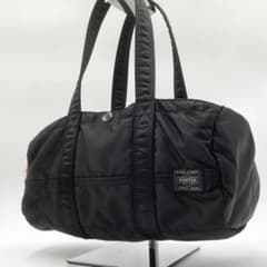 極美品 ポーター タンカー ミニボストンバッグ ロゴ刺繍 ナイロン