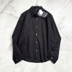 A18494 未使用 LIMI feu コットンブロードレギュラーシャツ 黒 S