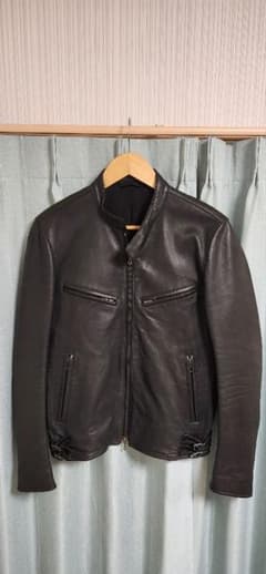 中田英寿着用 アタッチメント ラムレザー シングルライダース - メルカリ