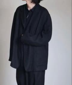 comoli 24aw カシミヤシルクストライプジャケット パンツ セットアップ