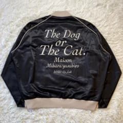 極美品 メゾンミハラヤスヒロ 22AW ノーカラーサテンジャケット バック