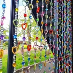 ビーズカーテン ビーズのれん ビーズ 雑貨 カフェ 昭和レトロ サン