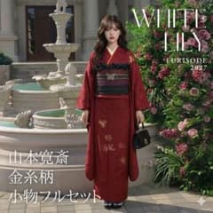 本日限定価格！！振袖フルセット 山本寛斎 小物フルセット 赤 レッド