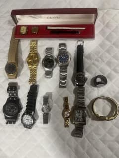 Omega 2個citizen &seiko 箱とストラップ付属。腕時計 - メルカリ