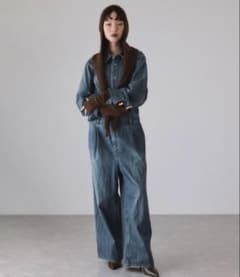 週末限定価格 アダムエロペ デニムジャンプスーツ 36 - メルカリ