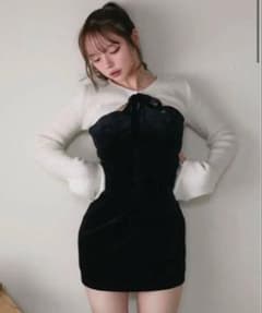 andmary Anita ribbon mini dress - メルカリ