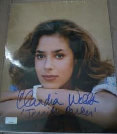 クラウディア（クローディア）ウェルズ 直筆サイン 8×10インチ 東京