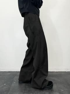 GOAT ESSENCE TUCK WIDE PANTS BLACK SIZE3 - メルカリ