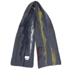 YOKE22AW_STILL JACQUARD STOLE(BLUE)タグ付 - メルカリ