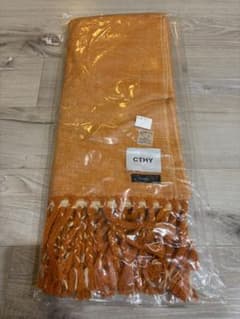 CTHY ヤクウールフリンジストール オレンジ - メルカリ