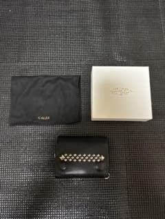 激レア）CALEE ブラックレザー 三つ折り財布 山田蓮 - メルカリ