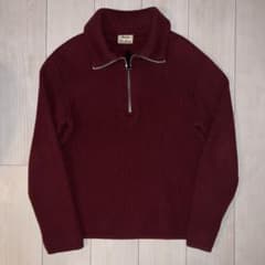Acne Studios バーガンディ ジップアップニット サイズS - メルカリ