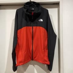 美品】ノースフェイス スワローテイル フーディ XL 黒×赤 - メルカリ