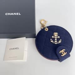 極美品】シャネル パリ ハンブルク チャーム ウール ポケットミラー