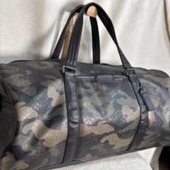 希少】COACH コーチ 大容量 ボストン ショルダー紐 欠品 カモフラ 迷彩