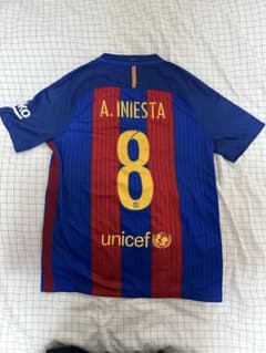 超希少】 現地購入 イニエスタ ユニフォーム 16/17シーズン バルセロナ