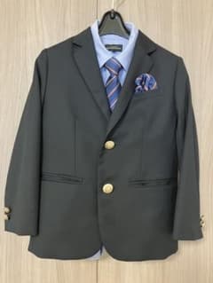 美品】グリーンレーベルリラクシング フォーマルスーツ4点セット110