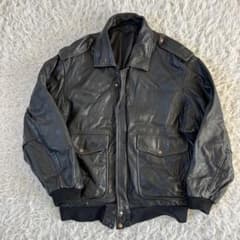 ヴィンテージ KIABI レザーフライトジャケット A-2 G-1 革ジャン