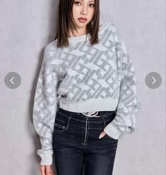 GYDA ジェイダ GGチェーンロゴラメニットトップス - メルカリ